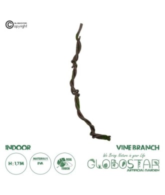 GloboStar® Artificial Garden VINE BRANCH 21465 Τεχνητό Διακοσμητικό Κλαδί Αμπελιού Y170cm